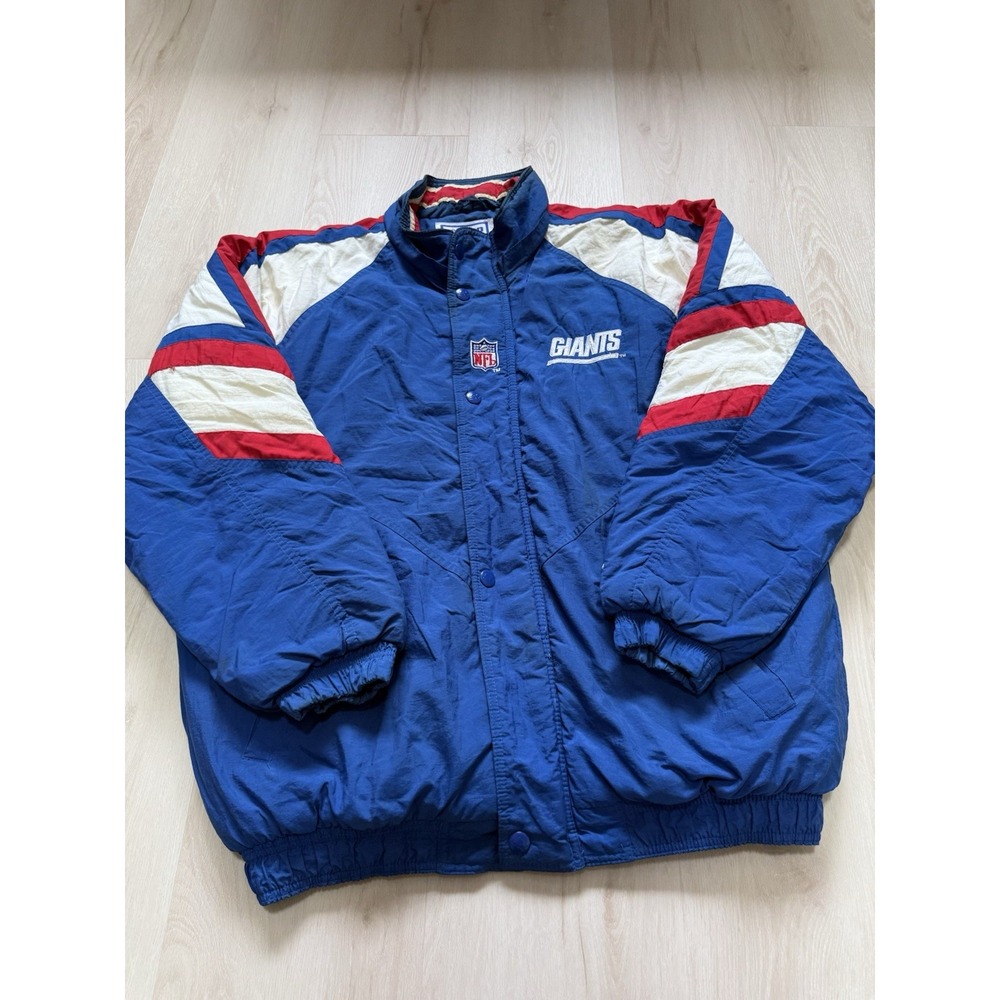 Vintage NY Giants NFL Full Zip Pro Line Starter Jacket *NO Hood * Men's Large